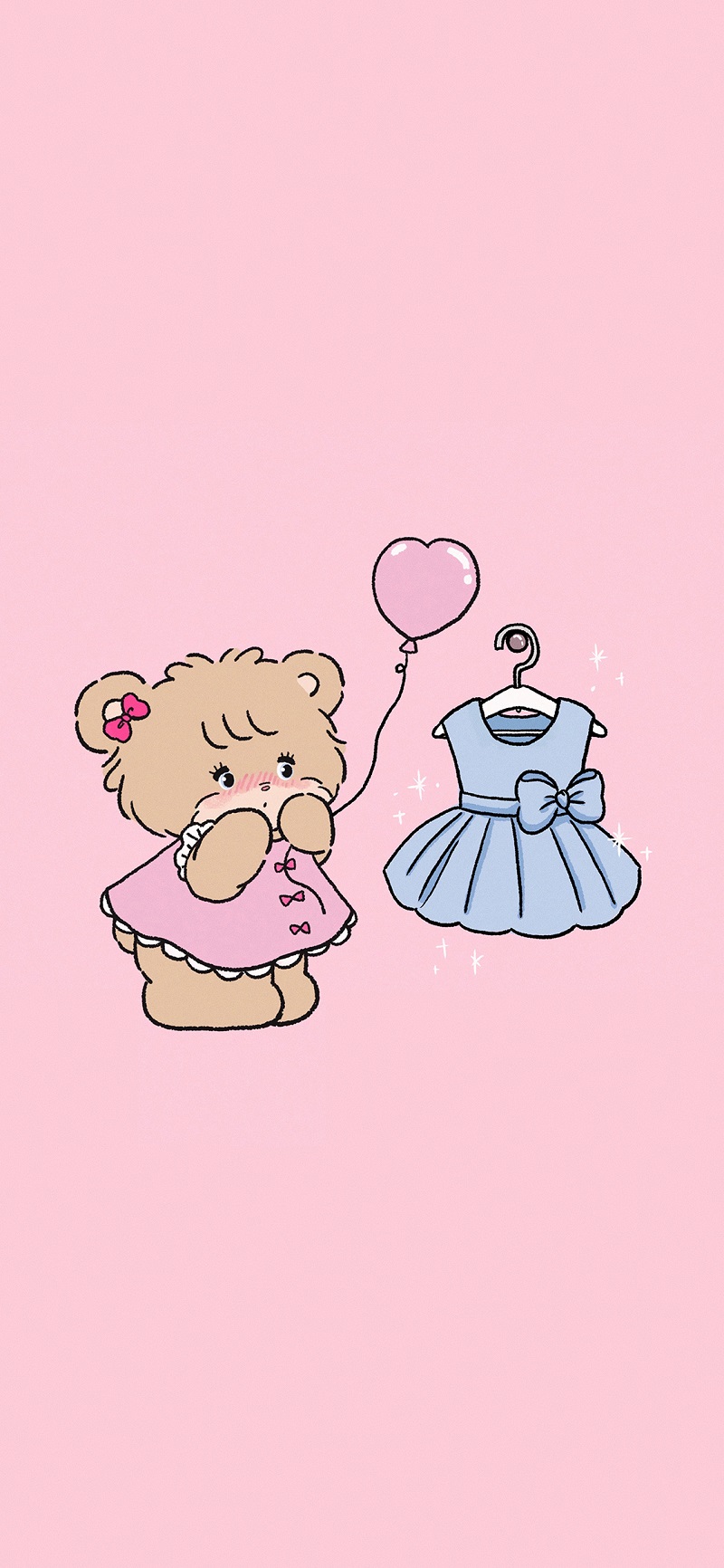 Bộ sưu tập hình nền điện thoại cute gấu nâu