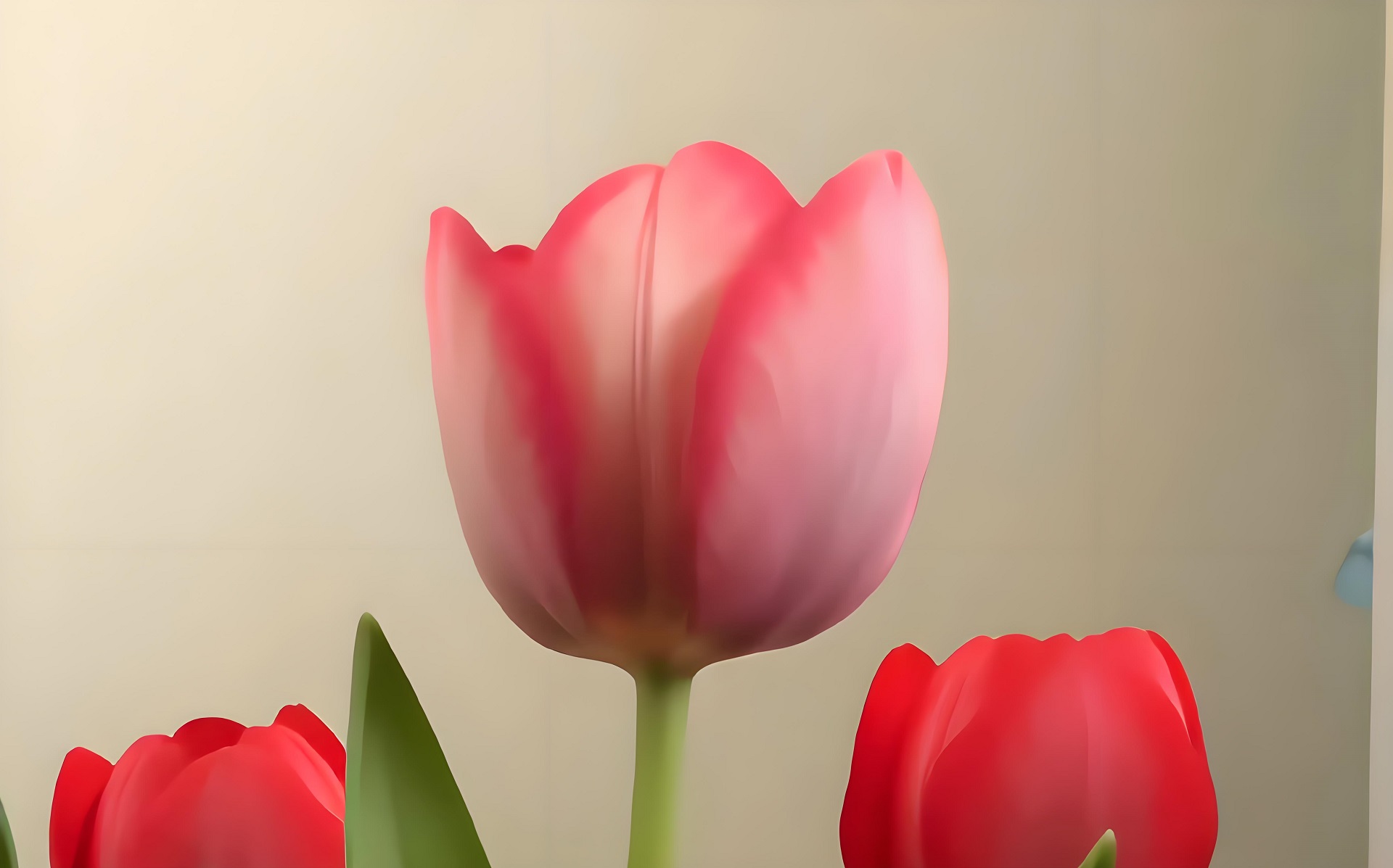Ảnh nền desktop hoa tulip nhẹ nhàng, tinh tế