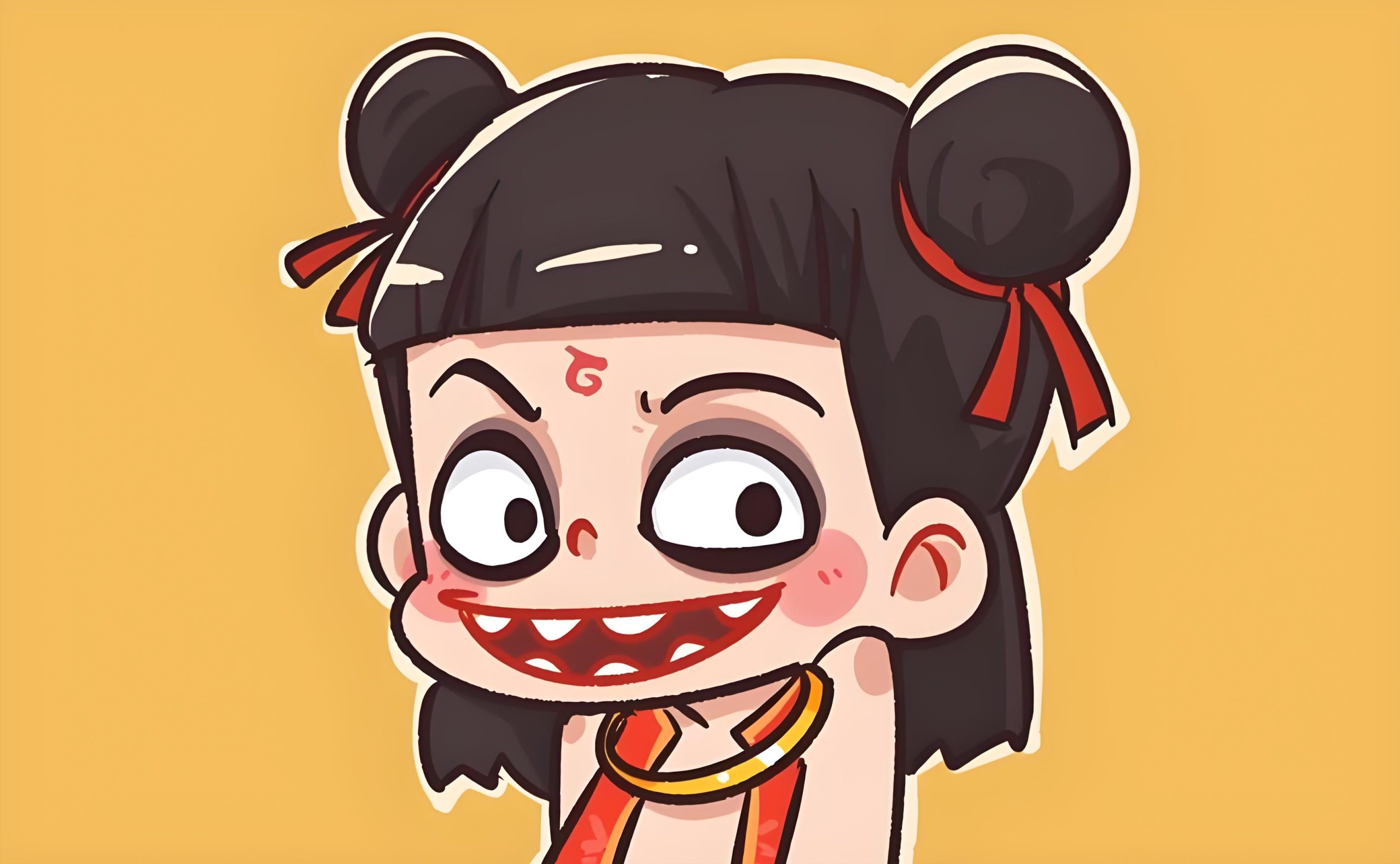 Ảnh nền Na Tra trên máy tính phong cách anime