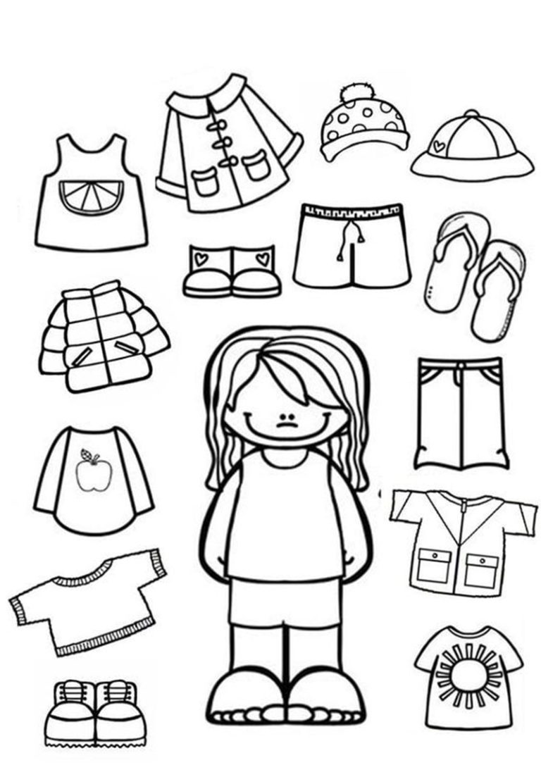 Top 90+ Tranh tô màu búp bê giấy xinh xắn bé tha hồ sáng tạo