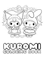 BST 30+ Tranh tô màu Kuromi đáng yêu cho bé yêu sáng tạo