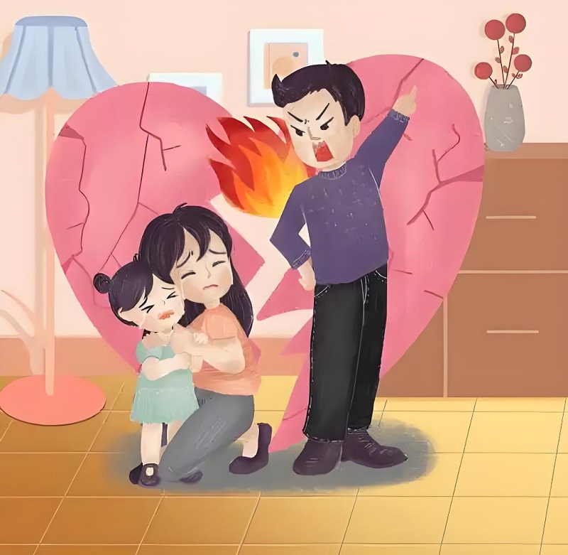 Hình ảnh tranh vẽ bạo lực gia đình cho học tập