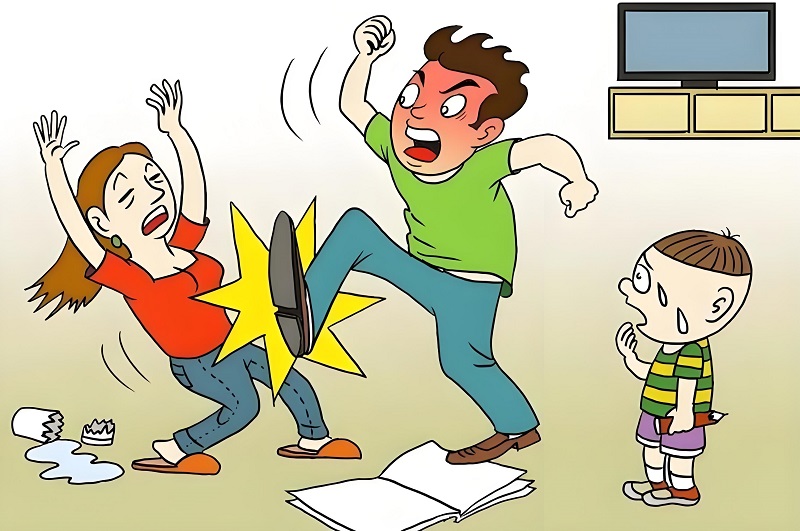 Hình vẽ bạo lực gia đình mang ý nghĩa nhân văn
