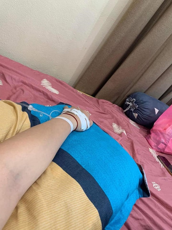 Ảnh truyền nước dùng để mô tả cảm giác kiệt sức