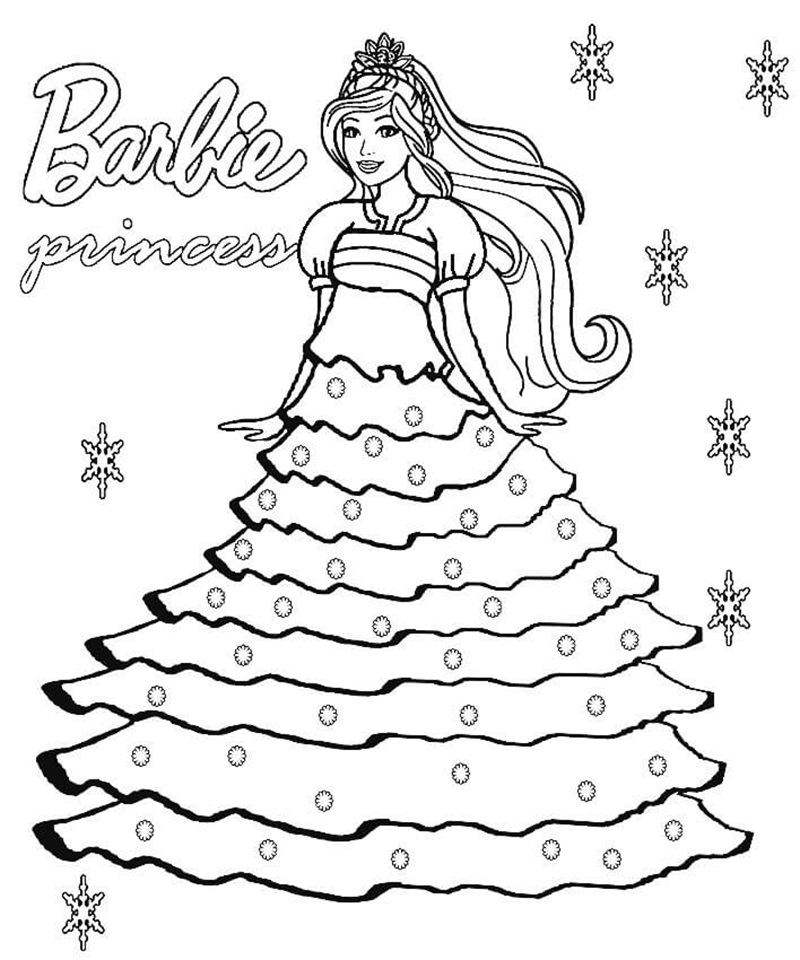 Barbie cầm bó hoa tươi
