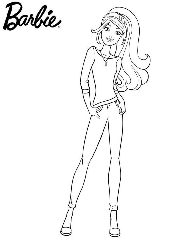 Tranh Barbie mặc váy kim tuyến