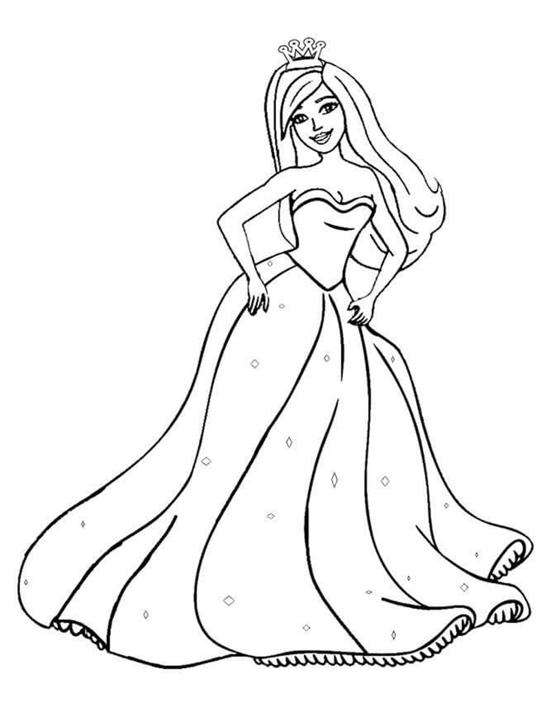 Tranh Barbie tạo dáng trước gương