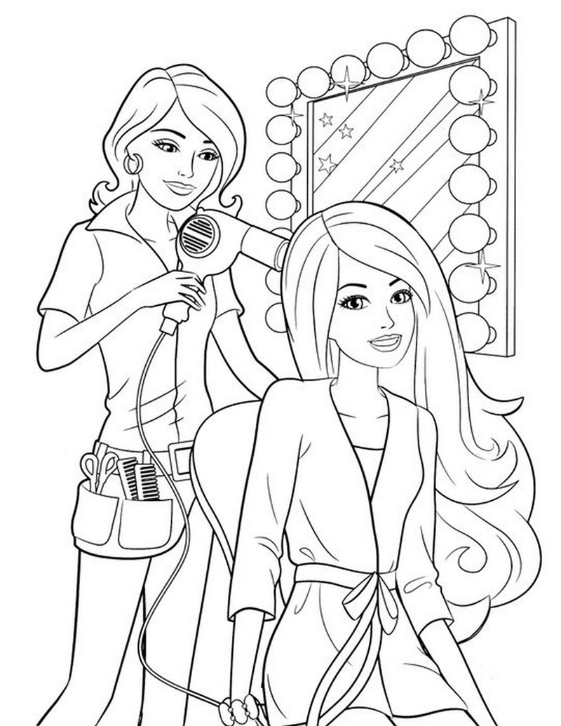 Barbie và em bé trong tay