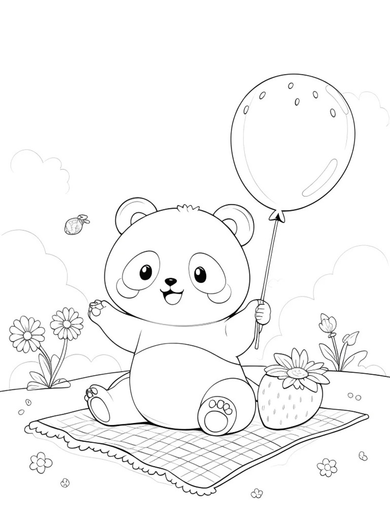 Hình con gấu đứng một chân