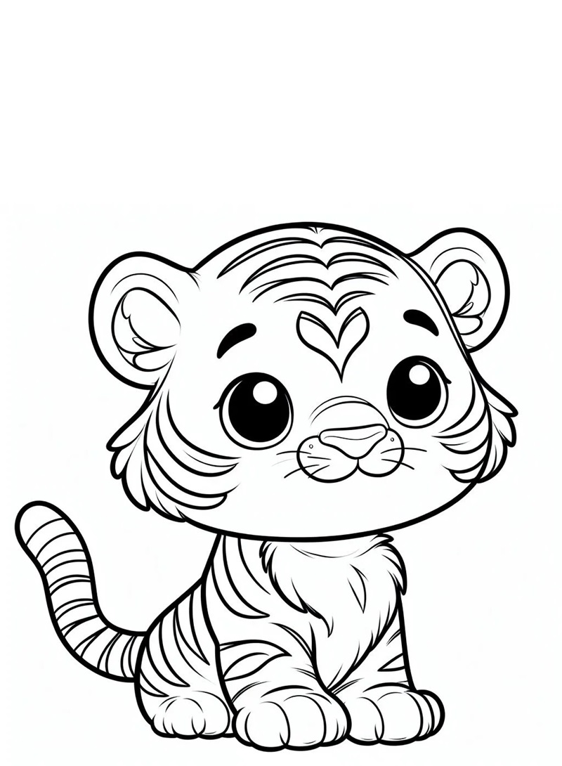 Hình con hổ trong sở thú