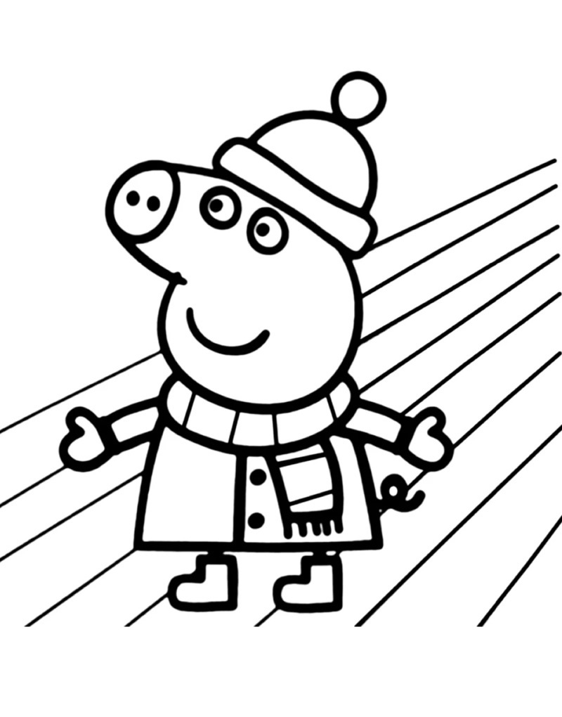Daddy Pig xây lâu đài cát cùng bé