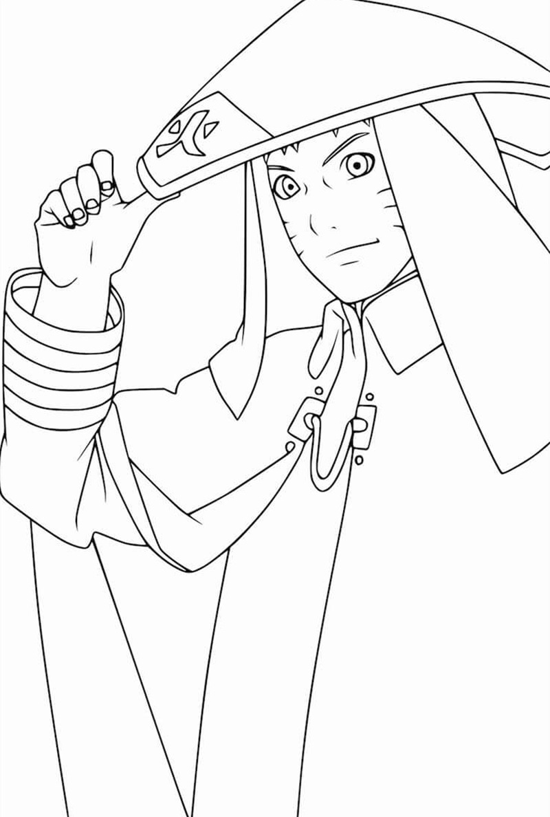 Naruto tươi cười vẫy tay