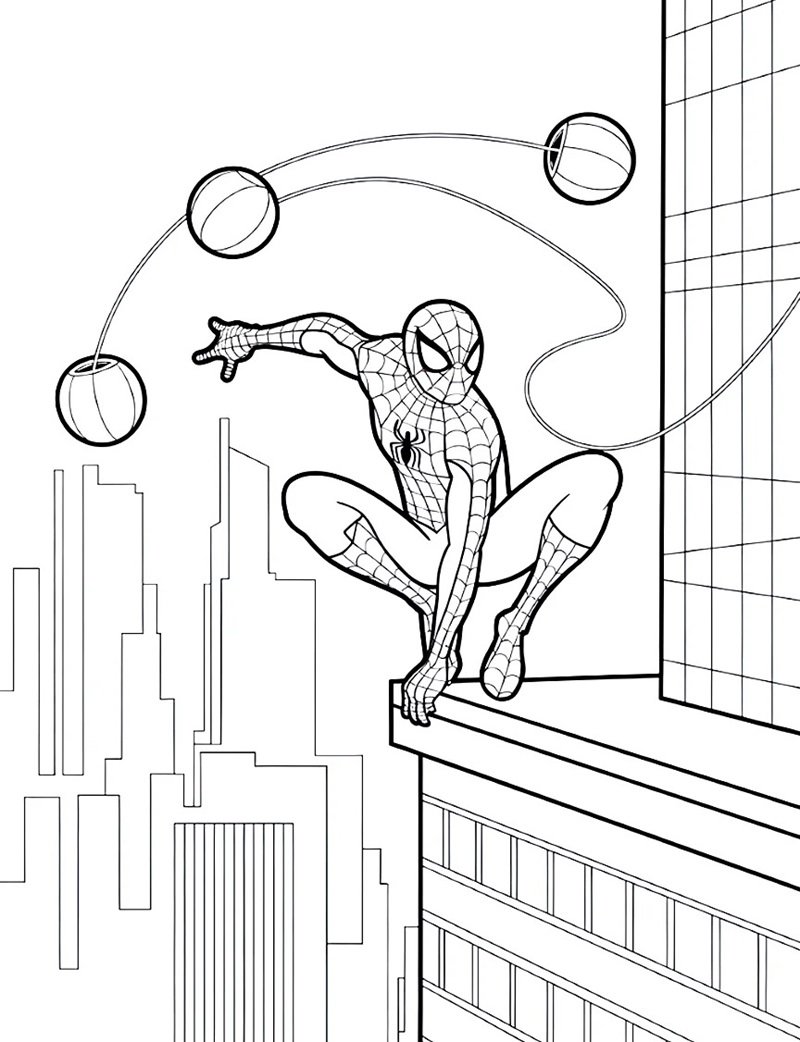 Spider-Man tránh đòn từ kẻ địch