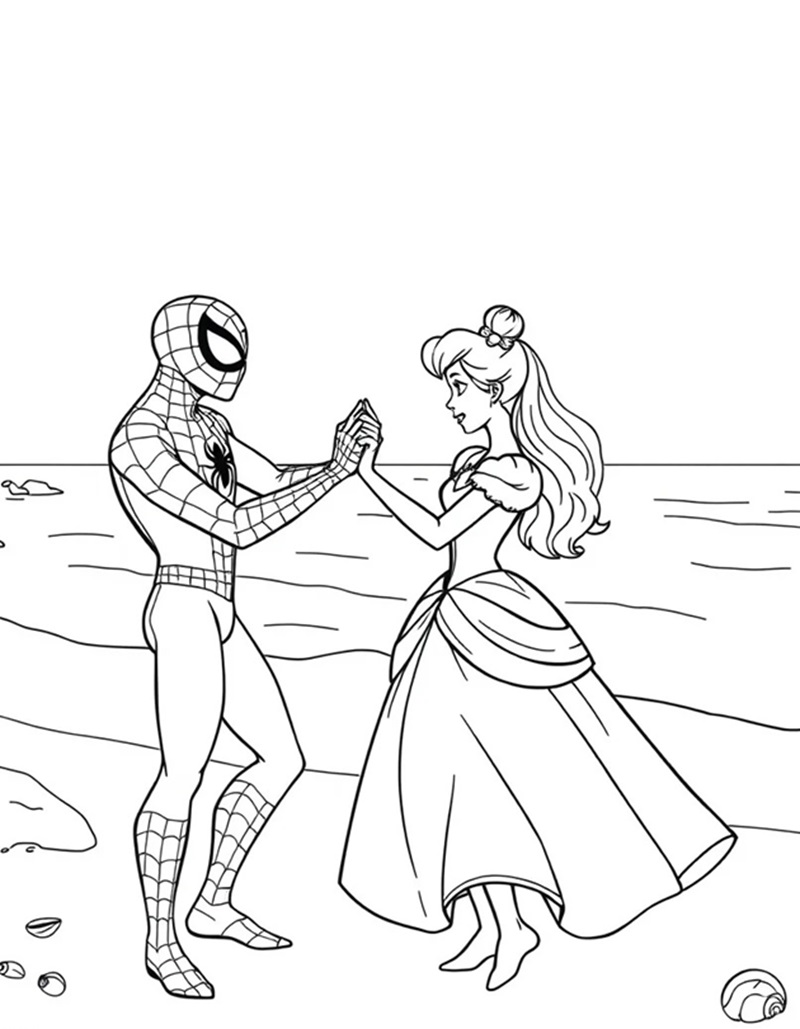 Hình Spider-Man đang vẫy tay