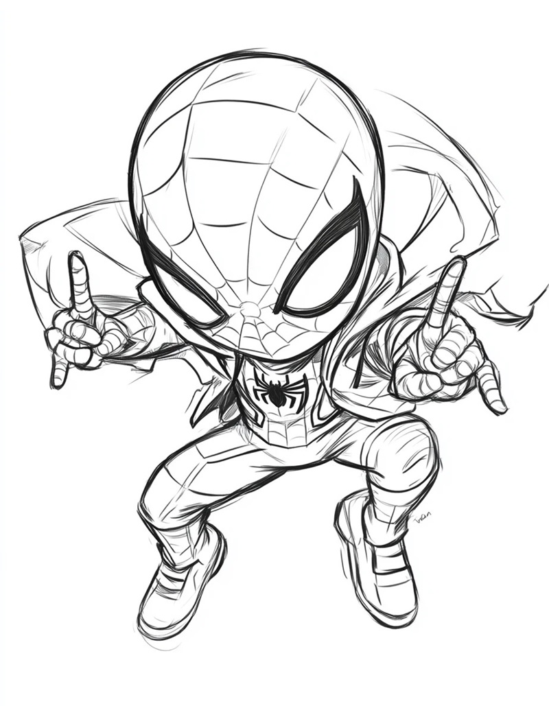 Spider-Man trong bộ đồ đen ngầu lòi