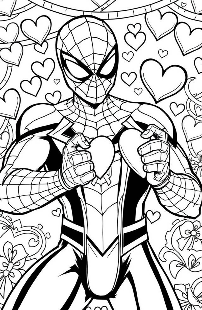 Hình Spider-Man tung cú đá cực mạnh