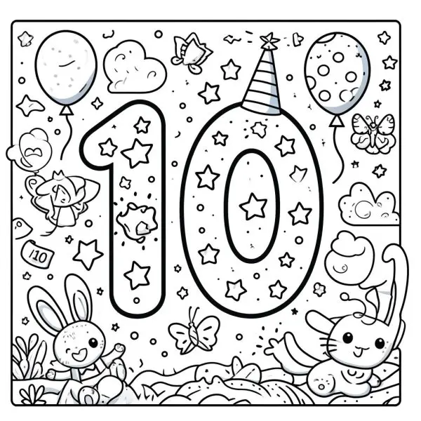 Tranh số 10 cùng 10 cây kem