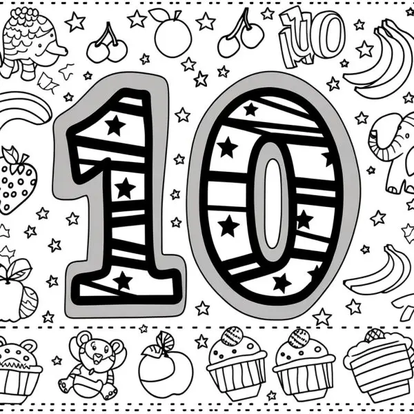 Bé tô số 10 và học màu sắc