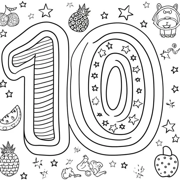 Hình tô số 10 ngộ nghĩnh