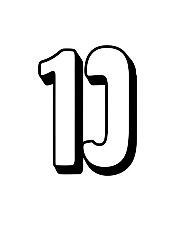 Hình số 10 hoạt hình vui nhộn