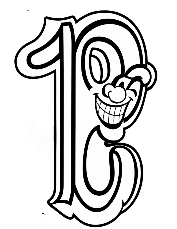 Tô màu số 10 mỗi ngày cùng bé