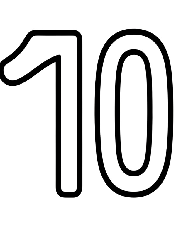 Bé rèn luyện mắt tay với số 10
