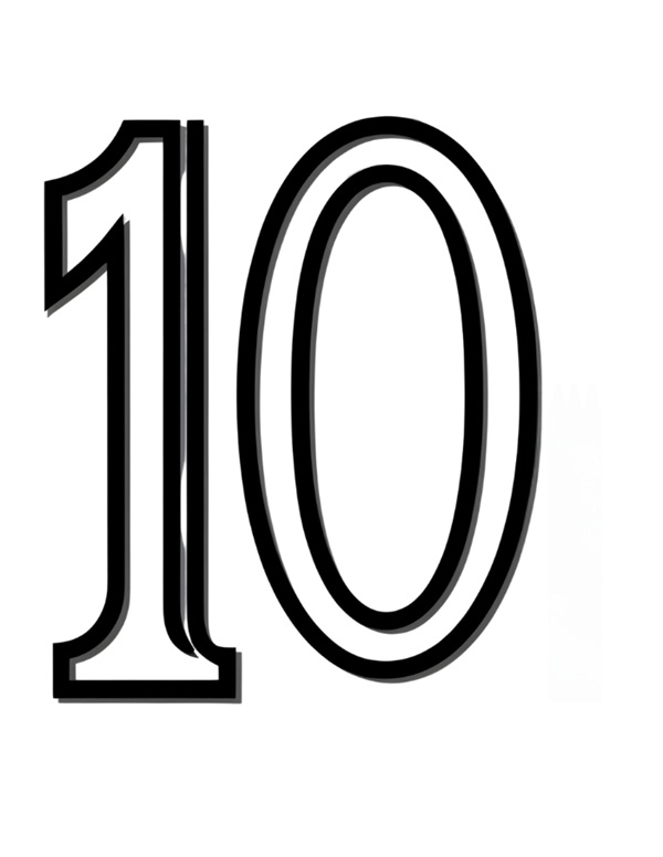 Số 10 trong hình ảnh động vật biển
