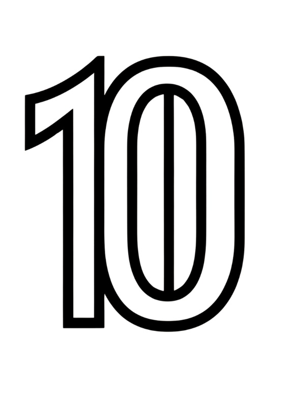 Tranh số 10 với 10 con ong