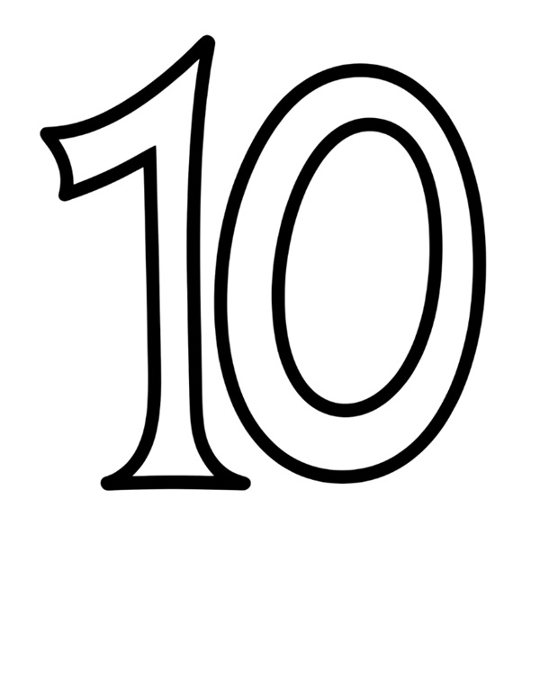 Hình vẽ số 10 đơn giản dễ hiểu