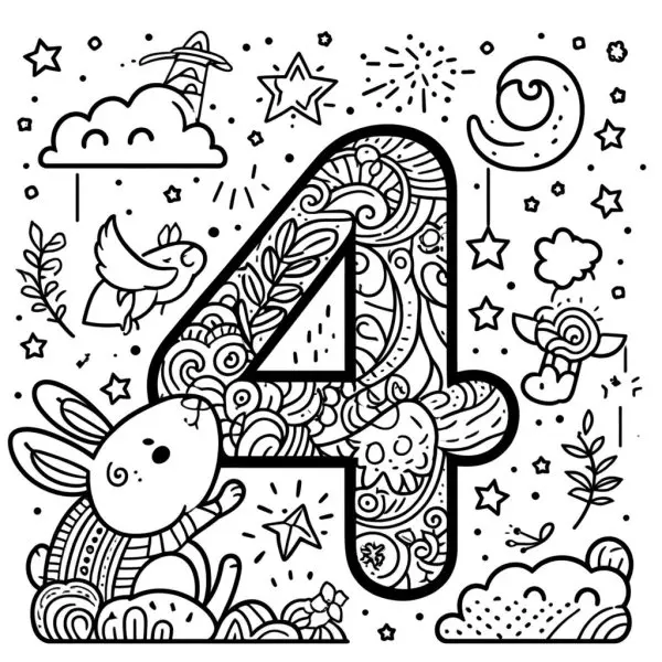Số 4 mặc áo sinh nhật