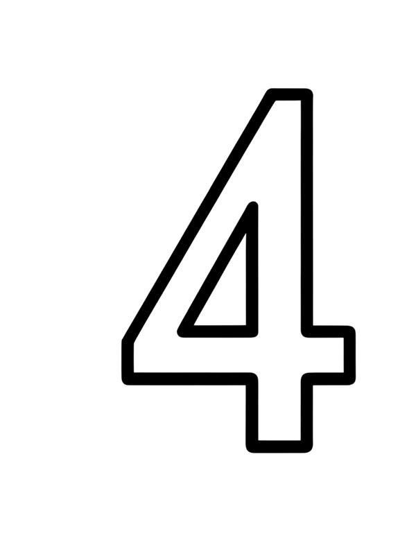 Hình tô số 4 vui nhộn