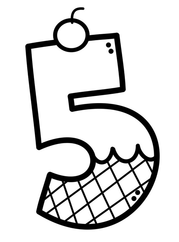 Hình vẽ số 5 với ngôi sao