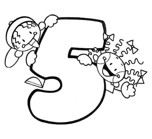 Hình số 5 cùng 5 quả chuối