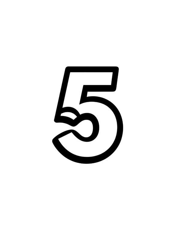 Hình số 5 và 5 chiếc bút