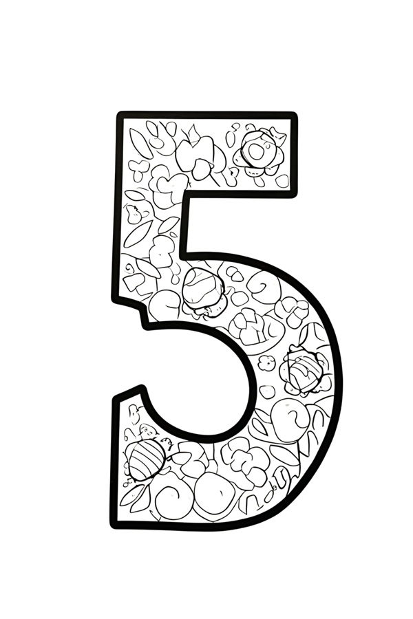 Hình tô số 5 rõ nét