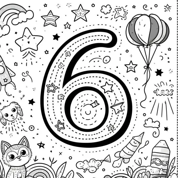Số 6 cùng 6 que kem