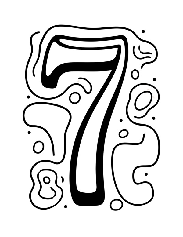 Số 7 và 7 quả dâu tây