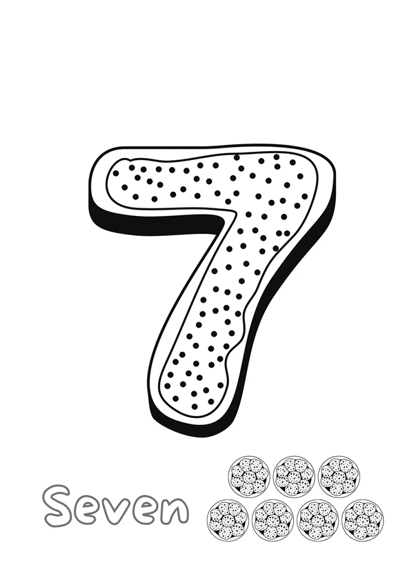 Số 7 và 7 quả táo