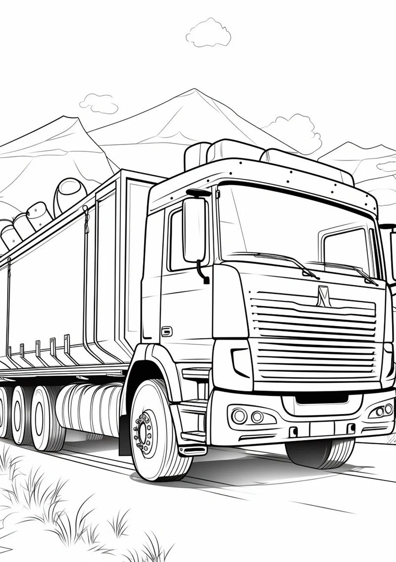 Xe tải có biểu cảm hoạt hình
