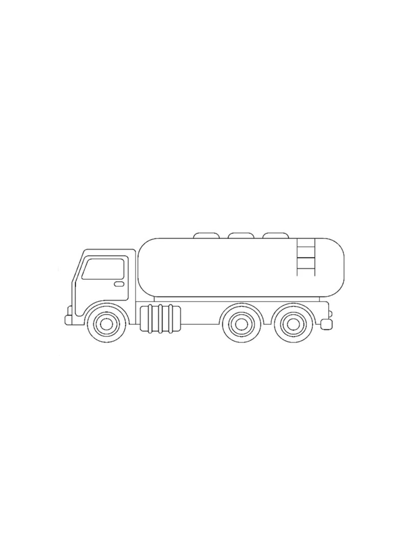 Xe tải màu sắc rực rỡ trong tranh