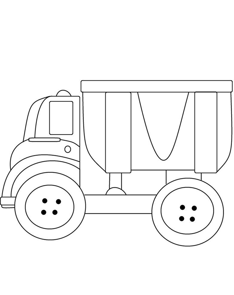 Tranh xe tải dễ tải về máy
