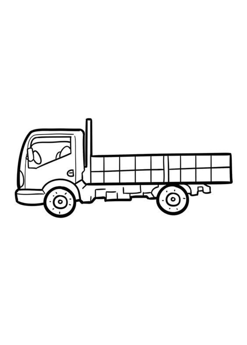Xe tải thân thiện đang cười