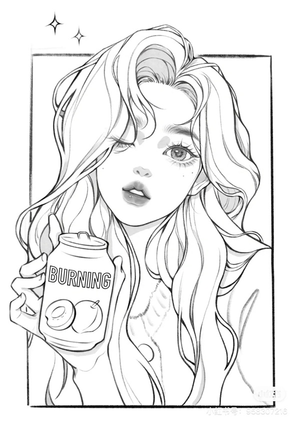 Tranh anime girl cool ngầu đội mũ