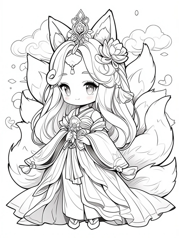 Hình vẽ anime girl đeo mặt nạ