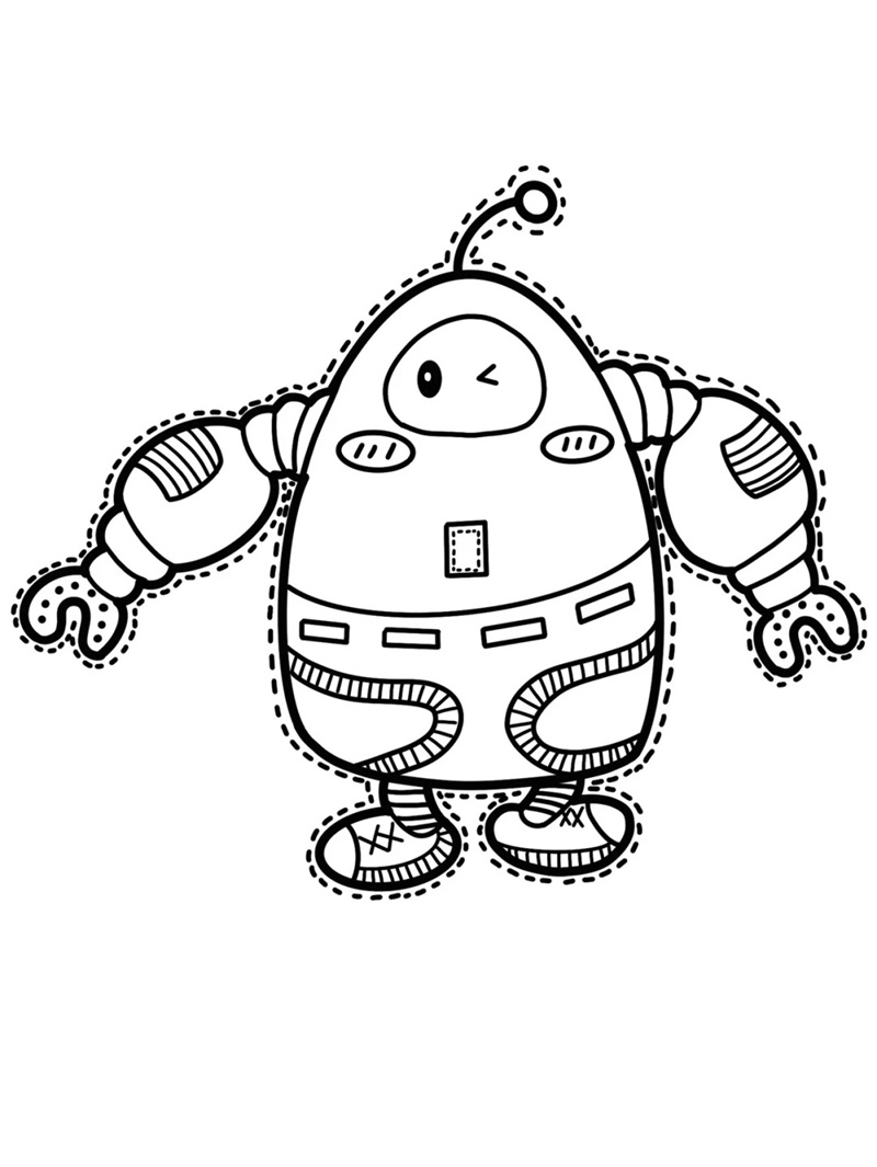 Tranh robot làm việc trong vũ trụ