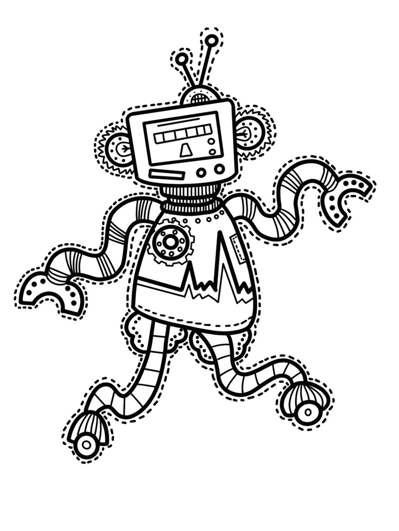Tranh robot chơi nhạc