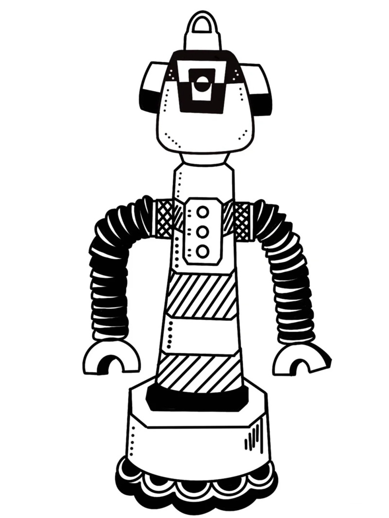 Robot bay lơ lửng giữa không trung