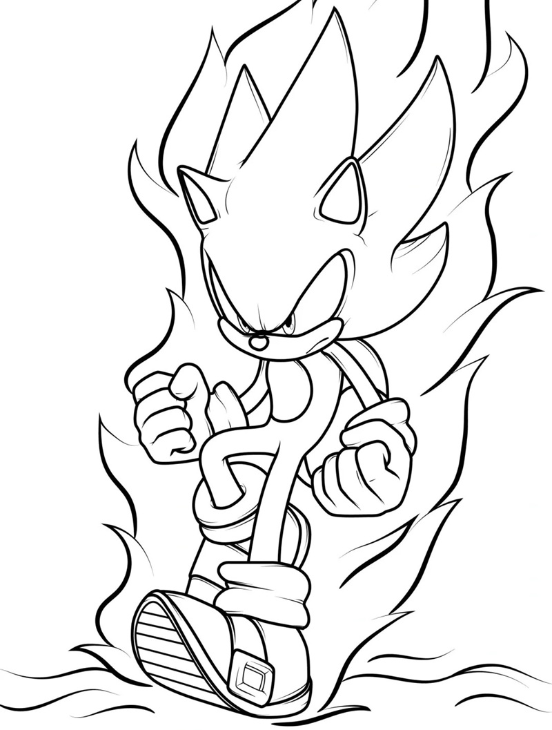 Sonic cười tươi trong gió