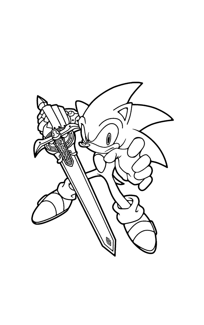 Hình Sonic đang leo núi