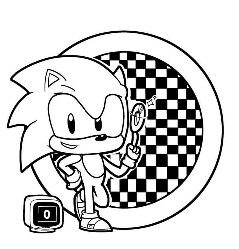 Sonic nhìn sao trời